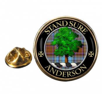 Anderson Scottish Clan Round Pin Badge