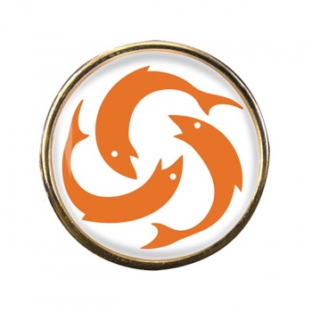 Anguilla Round Pin Badge