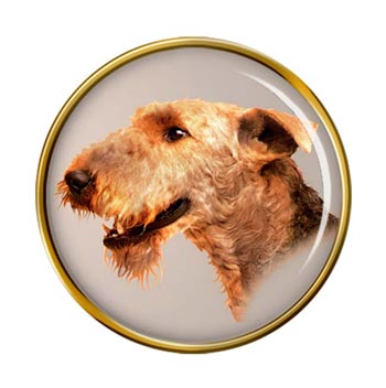 Airedale Terrier Pin Badge
