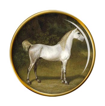 An Arab Stallion by Agasse Pin Badge