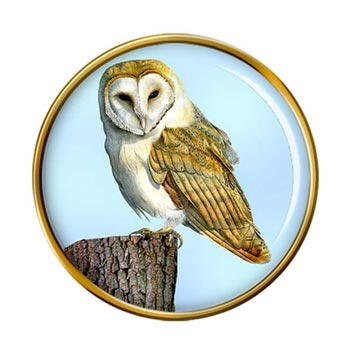 Barn Owl Pin Badge