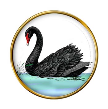 Black Swan Pin Badge