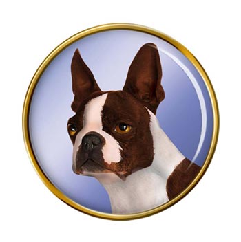 Boston Terrier Pin Badge