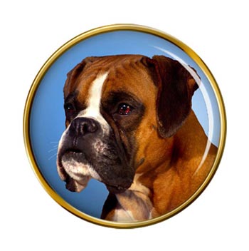 Boxer Dog Pin Badge