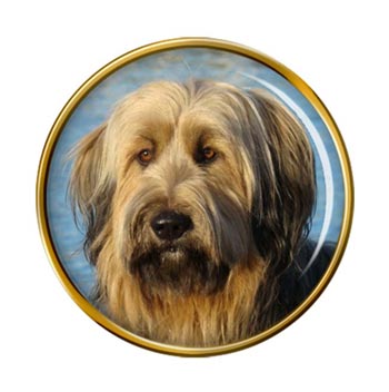 Briard Dog Pin Badge