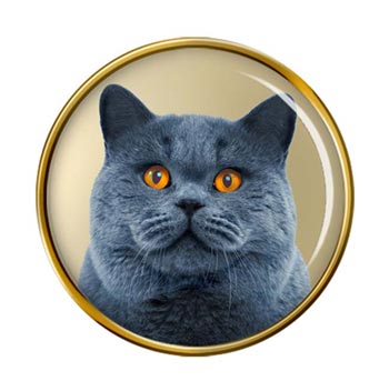 British Shorthair Cat Pin Badge