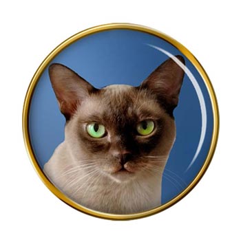 Burmese Cat Pin Badge
