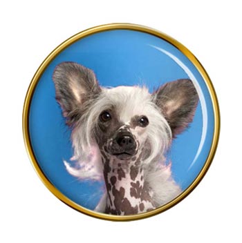 Chinese Crested Dog Pin Badge
