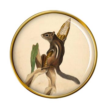 Chipmunk Pin Badge