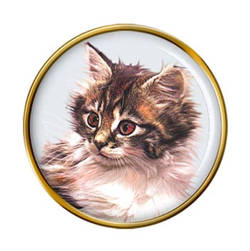 Cute Kitten Pin Badge