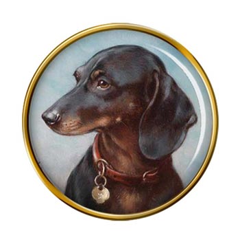 Dachshund by Carl Reichert Pin Badge