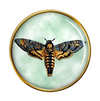 Death's-head Hawk moth Pin Badge