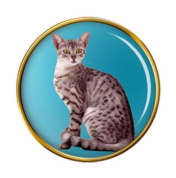 Egyptian Mau Cat Pin Badge