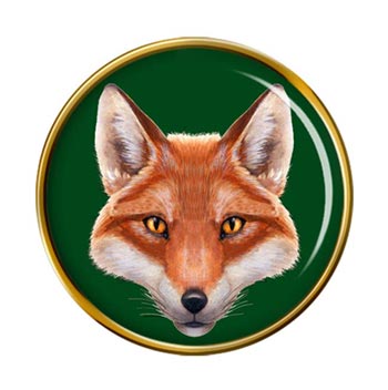 Fox's Head Pin Badge
