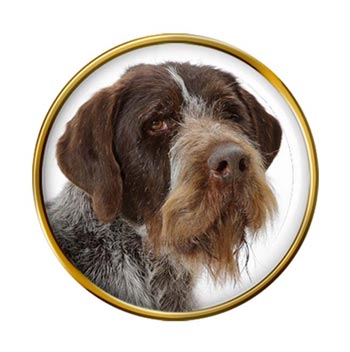 German Wire-haired Pointer Pin Badge