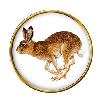 Hare Pin Badge