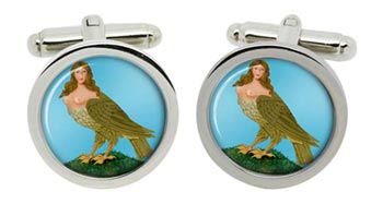 Harpy Cufflinks in Chrome Box