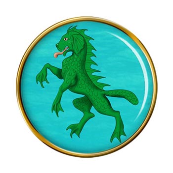 Heraldic Sea-dog Pin Badge