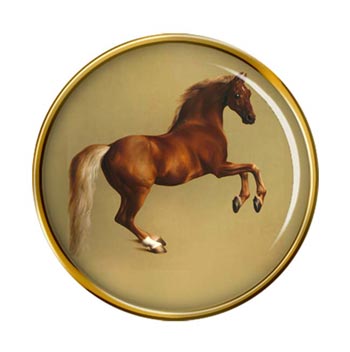 Horse Forcene by George Stubbs Pin Badge