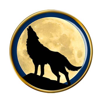 Howling Wolf Pin Badge