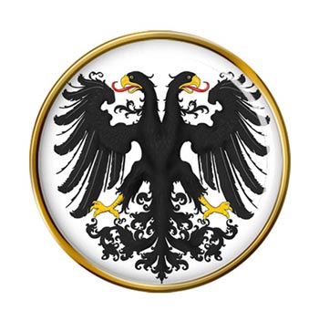 Imperial Two Headed Eagle Pin Badge