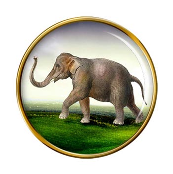 Indian Elephant Pin Badge