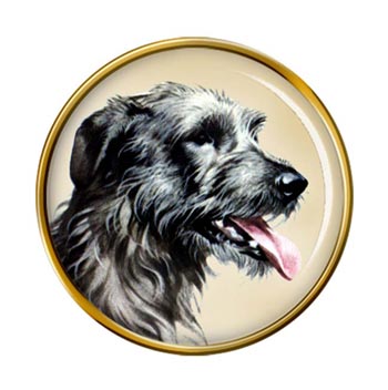 Irish Wolfhound Pin Badge