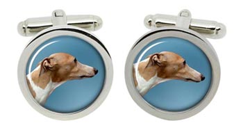 Italian Greyhound Cufflinks in Chrome Box