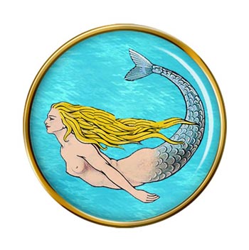 Mermaid Swimming Pin Badge