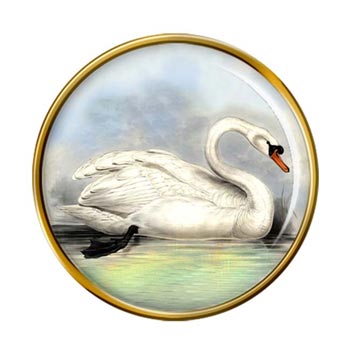 Mute Swan Pin Badge