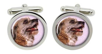 Norfolk Terrier Cufflinks in Chrome Box