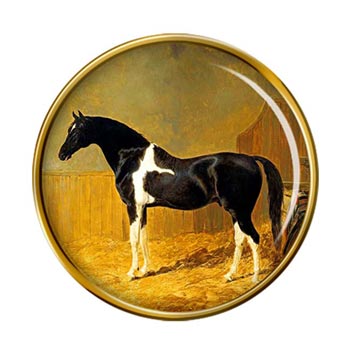 Pie-bald Horse by Herring Pin Badge