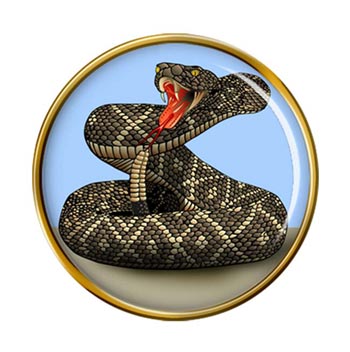 Rattlesnake Pin Badge
