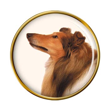 Rough Collie Pin Badge