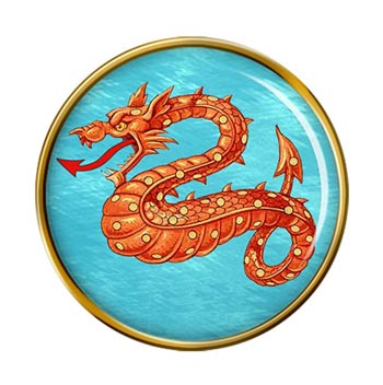 Sea Serpent Pin Badge