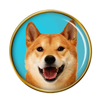 Shiba Inu Dog Pin Badge