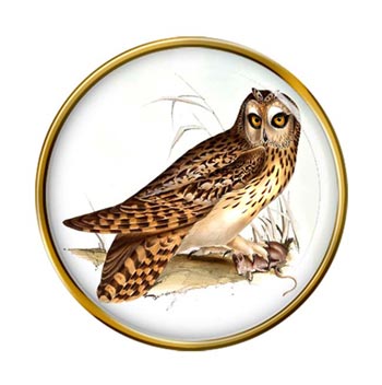 Short-eared Owl Pin Badge
