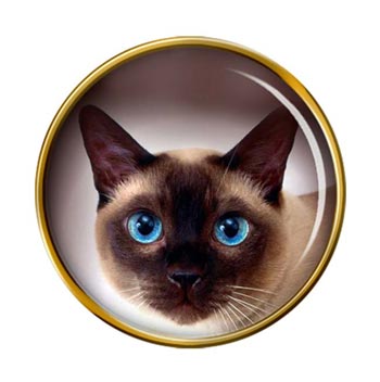 Siamese Cat Pin Badge