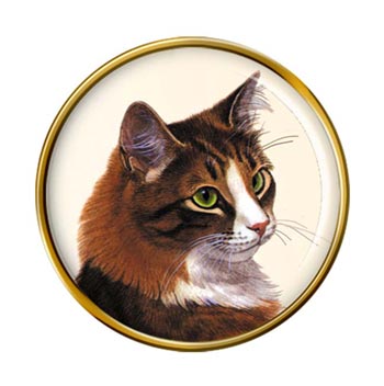 Siberian Cat Pin Badge
