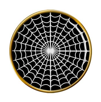 Spider's Web Pin Badge