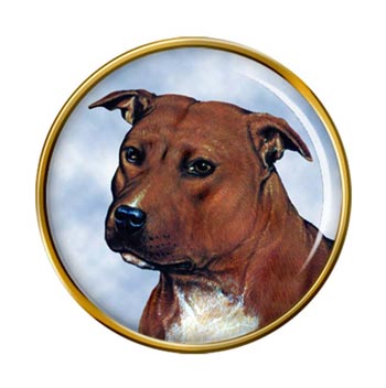 Staffordshire Bull Terrier Pin Badge