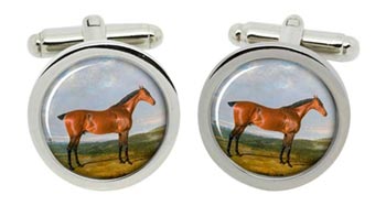 Thyrsis a hunter horse by Herring Cufflinks in Chrome Box