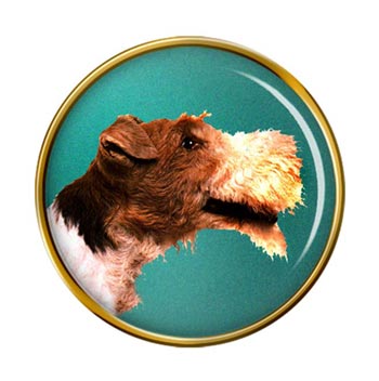Wire Fox Terrier Pin Badge