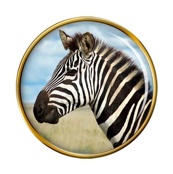 Zebra's Portrait Pin Badge