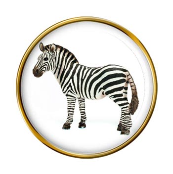 Zebra Pin Badge