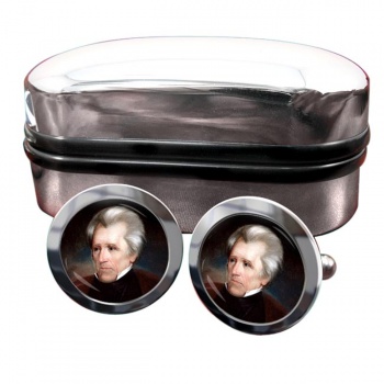 President Andrew Jackson Round Cufflinks