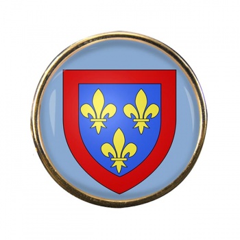 Anjou (France) Round Pin Badge