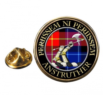 Anstruther Scottish Clan Round Pin Badge