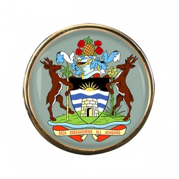 Antigua-and-Barbuda Round Pin Badge