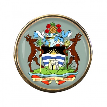 Antigua-and-Barbuda Round Pin Badge